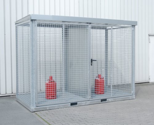 Gasflaschen-Container Typ GFC-E/G mit Gitterrostboden 