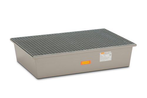 Auffangwannen aus GFK mit Stahlgitterrost, für 2 200l-Fässer | 220 l