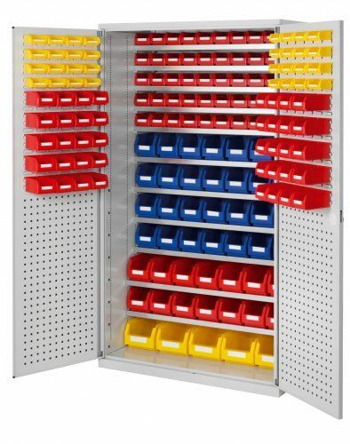 Großraumschrank Lochplatten | 5x Gr. 4 + 14x Gr. 5 + 28x Gr. 6 + 50x Gr. 7 | keine | keine 