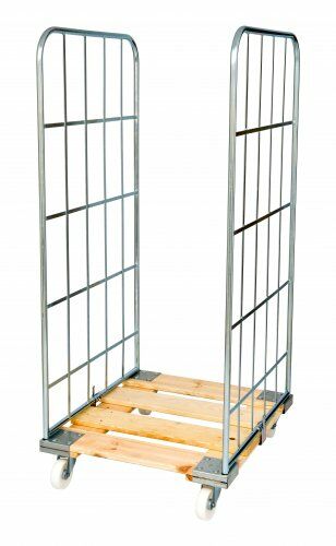 Rollbehälter 724 x 810 mm Nutzhöhe 1460 mm 2seitig mit Holzboden 