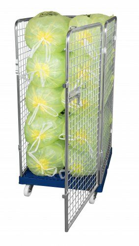Drahtgitterbehälter 724 x 815 mm Nutzhöhe 1350 mm 4-seitig mit Kunststoffboden 