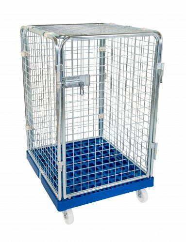 Antidiebstahlbehälter 724 x 815 mm Nutzhöhe 1020 mm mit Kunststoffboden 