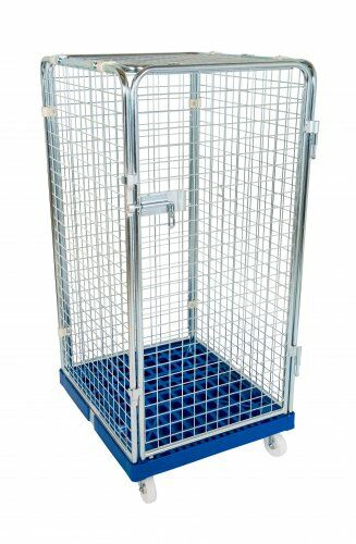 Antidiebstahlbehälter 724 x 815 mm Nutzhöhe 1350 mm mit Kunststoffboden 