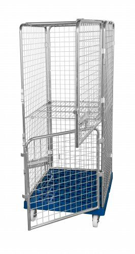 Antidiebstahlbehälter 724 x 815 mm Nutzhöhe 1585 mm mit Kunststoffboden 