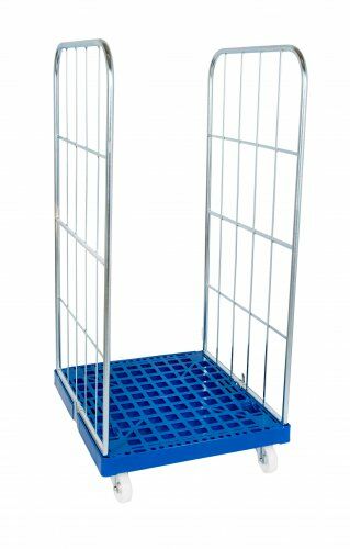 Rollbehälter 724 x 815 mm Nutzhöhe 1350 mm 2-seitig mit Kunststoffboden 