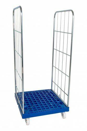 Rollbehälter 682 x 815 mm Nutzhöhe 1460 mm 2-seitig mit Kunststoffboden 