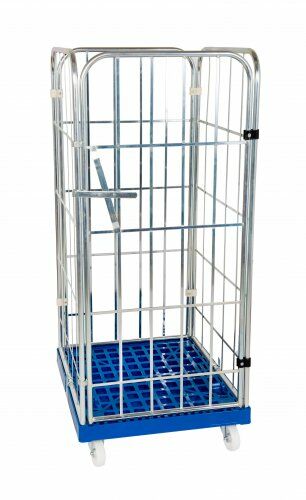 Rollbehälter 724 x 815 mm Nutzhöhe 1460 mm 4-seitig mit Kunststoffboden 