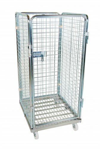 Metall-Rollbehälter 710 x 800mm 4seitig mit Stahlboden 