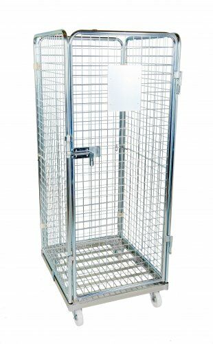 Metall-Rollbehälter 710 x 800mm 4seitig mit Stahlboden 