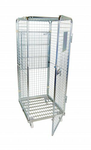 Antidiebstahlbehälter 710 x 800 mm rundum geschlossen mit Stahlboden 