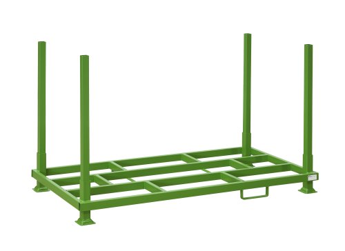 Rungenpalette mit 4 Einsteckrungen 1000 x 2000 mm | grün | 1000 mm