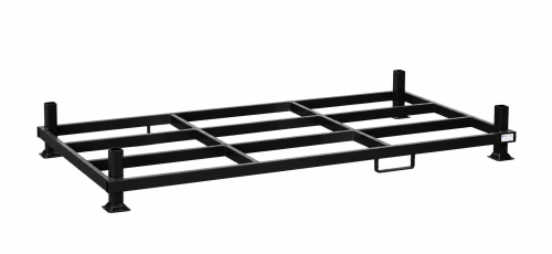 Rungenpalette ohne Einsteckrungen 1200 x 2400 mm | schwarz 