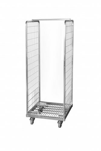 Stahlrollbehälter 600 x 600 mm 2seitig mit Stahboden 