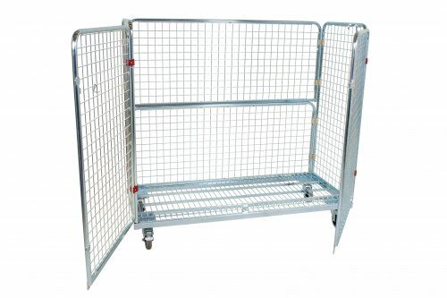 Stahlrollbehälter 620 x 1.500 mm 4seitig mit Stahlboden 