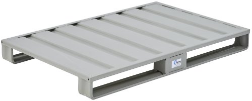 Stahlflachpalette mit zwei Kufen nach Euromaß RAL 7030 