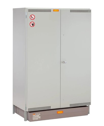 Umweltschrank 13/20 GFK-Auffangwanne 150 l und 4 Gitterrosten 