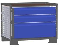 LCB I Gitterbox mit Schubladen (Teilauszug) und Gitterwänden 1 Schublade H 360 mm, 2 Schubladen H 170 mm  - Bild 2