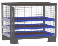 LCB I Gitterbox mit Schubladen (Teilauszug) und Gitterwänden 3 Auszugsrahmen H 32 mm  - Bild 2