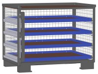 LCB I Gitterbox mit Schubladen (Teilauszug) und Gitterwänden 4 Auszugsrahmen H 32 mm  - Bild 2