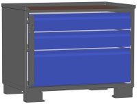 LCB I Gitterbox mit Schubladen (Teilauszug) und Blechwänden 1 Schublade H 360 mm, 2 Schubladen H 170 mm  - Bild 2