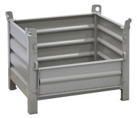 Stapelbehälter aus Stahl Nutzhöhe 480 mm lackiert 800 x 600 mm - Bild 2