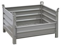 Stapelbehälter aus Stahl Nutzhöhe 480 mm lackiert 1000 x 800 mm - Bild 2