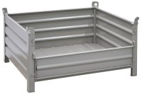 Stapelbehälter aus Stahl Nutzhöhe 480 mm lackiert 1200 x 1000 mm - Bild 2