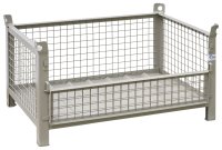 Gitterbehälter aus Stahl Nutzhöhe 480 mm lackiert 1200 x 800 mm - Bild 2