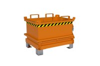Mini-Klappbodenbehälter Typ MSB 0.13 m3 | 1040 x 1200 x 715 mm | RAL 2000  - Bild 2