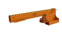Teleskoplader 2500 kg | kurz, 5 mögliche Hakenpositionen | RAL 2000  - Bild 2