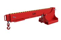 Teleskoplader 5000 kg | teleskopierbar, 8fach-ausziehbar, 14 mögliche Hakenpositionen | RAL 3000  - Bild 2