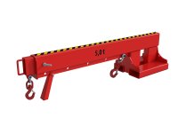 Teleskoplader 5000 kg | teleskopierbar, 8fach-ausziehbar, 14 mögliche Hakenpositionen | RAL 3000  - Bild 2