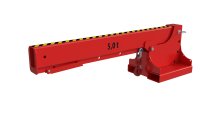Teleskoplader 5000 kg | kurz, 5 mögliche Hakenpositionen | RAL 3000  - Bild 2