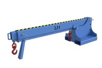 Teleskoplader 2500 kg | teleskopierbar, 8fach-ausziehbar, 14 mögliche Hakenpositionen | RAL 5012  - Bild 2