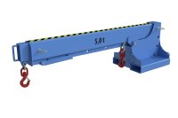 Teleskoplader 5000 kg | teleskopierbar, 8fach-ausziehbar, 14 mögliche Hakenpositionen | RAL 5012  - Bild 2