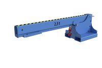 Teleskoplader 2500 kg | kurz, 5 mögliche Hakenpositionen | RAL 5012  - Bild 2