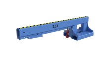 Teleskoplader 2500 kg | kurz, 5 mögliche Hakenpositionen | RAL 5012  - Bild 2