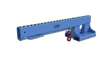 Teleskoplader 5000 kg | kurz, 5 mögliche Hakenpositionen | RAL 5012  - Bild 2