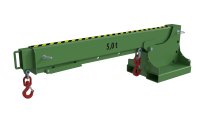 Teleskoplader 5000 kg | teleskopierbar, 8fach-ausziehbar, 14 mögliche Hakenpositionen | RAL 6011  - Bild 2