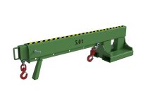 Teleskoplader 5000 kg | teleskopierbar, 8fach-ausziehbar, 14 mögliche Hakenpositionen | RAL 6011  - Bild 2