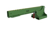 Teleskoplader 5000 kg | kurz, 5 mögliche Hakenpositionen | RAL 6011  - Bild 2