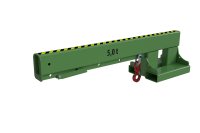 Teleskoplader 5000 kg | kurz, 5 mögliche Hakenpositionen | RAL 6011  - Bild 2