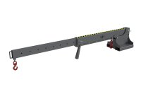 Teleskoplader 5000 kg | teleskopierbar, 8fach-ausziehbar, 14 mögliche Hakenpositionen | RAL 7005  - Bild 2