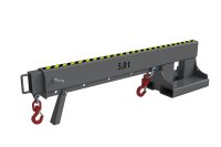 Teleskoplader 5000 kg | teleskopierbar, 8fach-ausziehbar, 14 mögliche Hakenpositionen | RAL 7005  - Bild 2