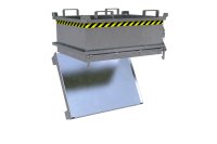 Mini-Klappbodenbehälter Typ MSB 0.24 m3 | 800 x 1000 x 625 mm | verzinkt  - Bild 2