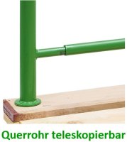 Einsteckrohrbügel langseitig einsteckbar mit Stapeltellern 1200 mm - Bild 2