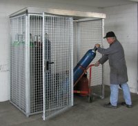 Gasflaschen-Container 32 | Einfach-Flügeltor abschließbar  - Bild 2
