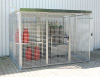Gasflaschen-Container 104 | Einfach-Flügeltor abschließbar  - Bild 2