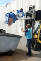 Fasskipper Typ FLEX-K mit Kette | RAL 7005  - Bild 2