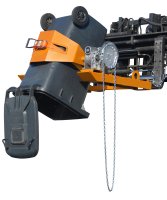 Fasskipper Typ FLEX-K mit Kette | RAL 2000  - Bild 2